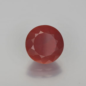 2.00 ct Orange Fire Opal Stone, Natural Fire Opal in Round Facet Shape for Sale