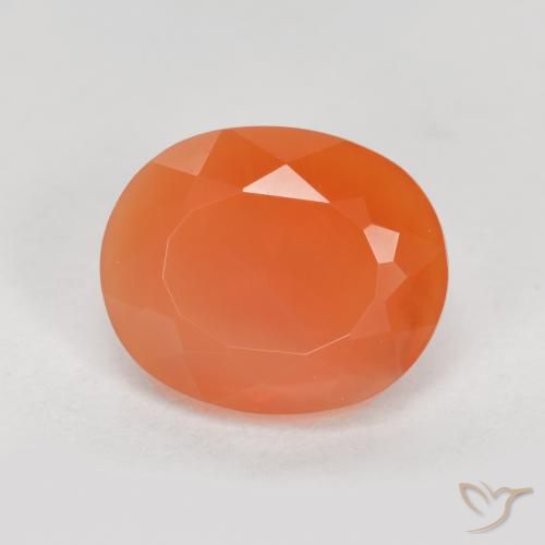 1.62 ct Oval Cut Fire Opal, 9 x 7.4 mm From Mexico, Photo A