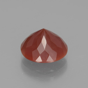 Fire Opal Gemstone in 9.5 mm Size for Sale, Fire Opal Stone in Reddish Orange Color