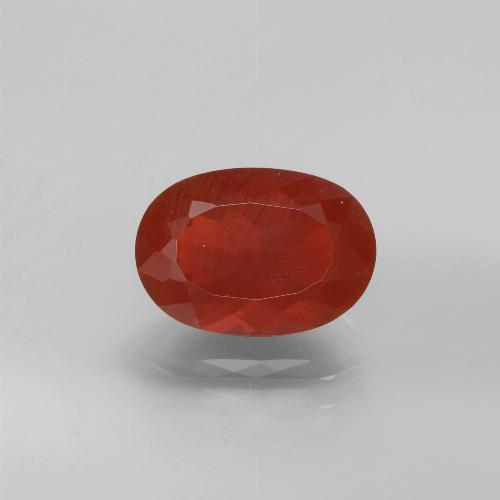 Medium Red Огненный Опал Камень - 2.4ct Фасетный Овал (ID: 369759)