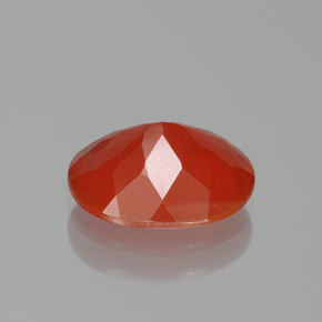 Fire Opal Gemstone in 11 x 9 mm (calibrated) Size for Sale, Fire Opal Stone in Reddish Orange Color