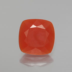 2.63 ct Orange Fire Opal Gemstone, Fire Opal Gem in Cushion-Cut Shape for Sale.