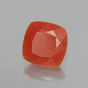 2.63 ct Orange Fire Opal Stone, Natural Fire Opal in Cushion-Cut Shape for Sale