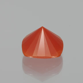 Fire Opal Gemstone in 9.7 x 9.7 mm Size for Sale, Fire Opal Stone in Reddish Orange Color