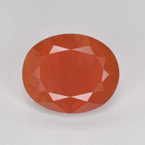 11,2 x 9,2mm Opale di fuoco rosso Ovale sfaccettato dal Messico, peso di 2,61 ct, pietra preziosa naturale non trattati in purezza Transparent/Translucent, Opale di fuoco 1pz - il colore è Rosso fuoco, durezza Mohs di 5,5 - 6,5, Photo A