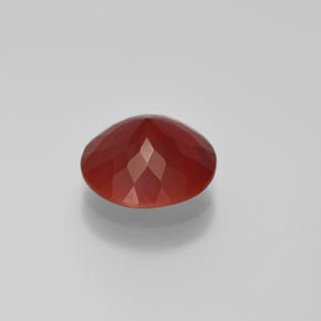 Fire Opal Gemstone in 10.5 mm Size for Sale, Fire Opal Stone in Reddish Orange Color