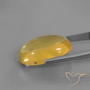 Fire Opal Gemstone in 22.3 x 14.9 mm Size for Sale, Fire Opal Stone in Golden-Orange Color