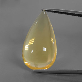 15.1ct Pear Cabochon Yellow Fire Opal for sale thumb image of 15.1ct Pear Cabochon Yellow Fire Opal (ID: 380404)