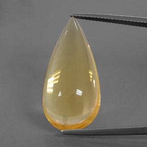 28,8 x 14,2mm Opale di fuoco dorato taglio pera dal Messico, peso di 15,86 ct, pietra preziosa naturale non trattati in purezza Transparent, 1 pezzo Opale di fuoco Cabochon pera - Colore: Dorato, durezza Mohs di 5,5 - 6,5 , Photo A