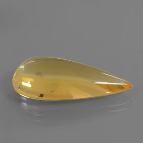 18.36 ct Golden Fire Opal Stone, Natural Fire Opal in Pear Cabochon Shape for Sale