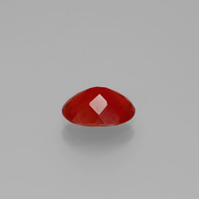Fire Opal Gemstone in 8.6 x 6 mm Size for Sale, Fire Opal Stone in Reddish Orange Color