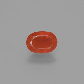 0.9ct Oval Facet Reddish Orange Fire Opal for sale thumb image of 0.9ct Oval Facet Reddish Orange Fire Opal (ID: 383202)