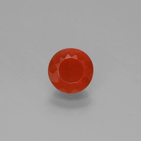 0.9ct Round Facet Reddish Orange Fire Opal for sale thumb image of 0.9ct Round Facet Reddish Orange Fire Opal (ID: 383233)