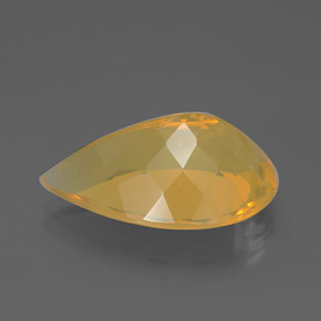 Fire Opal Gemstone in 22 x 14.2 mm Size for Sale, Fire Opal Stone in Yellow Color