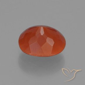 Fire Opal Gemstone in 7.3 x 6.2 mm Size for Sale, Fire Opal Stone in Fire Red Color
