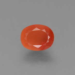 1ct Oval Facet Reddish Orange Fire Opal for sale thumb image of 1ct Oval Facet Reddish Orange Fire Opal (ID: 383385)