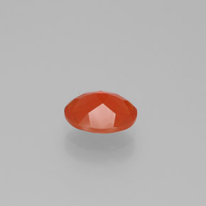 Fire Opal Gemstone in 7.4 x 6.1 mm Size for Sale, Fire Opal Stone in Reddish Orange Color