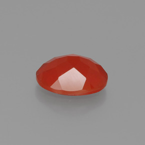 Fire Opal Gemstone in 8.6 x 7.1 mm Size for Sale, Fire Opal Stone in Reddish Orange Color