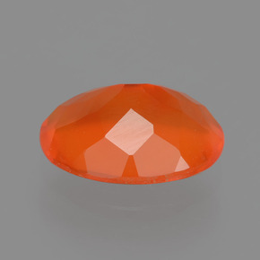 Fire Opal Gemstone in 11.6 x 9.1 mm Size for Sale, Fire Opal Stone in Orange Color