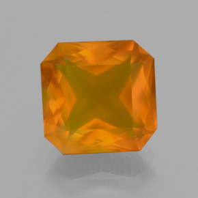 4.62 ct Orange Fire Opal Gemstone, Fire Opal Gem in Octagon / Scissor Cut Shape for Sale.
