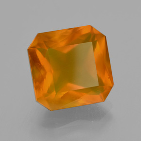 4.62 ct Orange Fire Opal Stone, Natural Fire Opal in Octagon / Scissor Cut Shape for Sale
