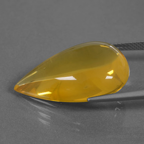 Fire Opal Gemstone in 25.4 x 16.8 mm Size for Sale, Fire Opal Stone in Yellow Orange Color