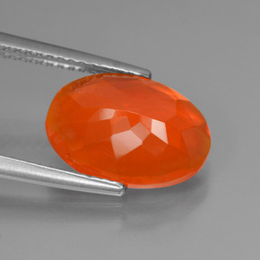 Fire Opal Gemstone in 12.9 x 9.1 mm Size for Sale, Fire Opal Stone in Orange Color