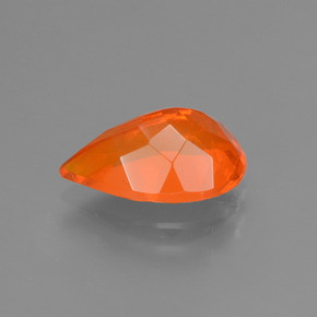 Fire Opal Gemstone in 11.8 x 7.7 mm Size for Sale, Fire Opal Stone in Orange Color