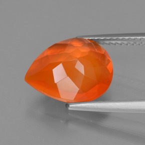 Fire Opal Gemstone in 12.1 x 9.9 mm Size for Sale, Fire Opal Stone in Orange Color
