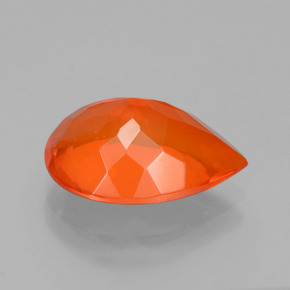Fire Opal Gemstone in 14 x 10.1 mm Size for Sale, Fire Opal Stone in Orange Color