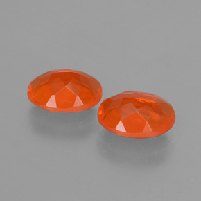 Fire Opal Gemstone in 8 x 6 mm (calibrated) Size for Sale, Fire Opal Stone in Orange Color
