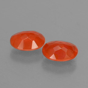 Fire Opal Gemstones in 8 x 6 mm (calibrated) Size for Sale, Fire Opal Stones in Intense Orange Color