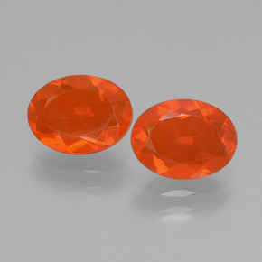 0.8ct Oval Facet Orange Fire Opal Gem for sale 0.8ct Oval Facet Orange Fire Opal Gem (ID: 431972)