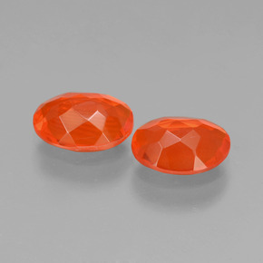 Fire Opal Gemstone in 8 x 6 mm (calibrated) Size for Sale, Fire Opal Stone in Orange Color