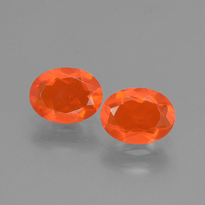 0.7ct Oval Facet Orange Fire Opal Gem for sale 0.7ct Oval Facet Orange Fire Opal Gem (ID: 432149)