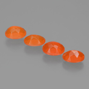 Fire Opal Gemstone in 7 x 5 mm (calibrated) Size for Sale, Fire Opal Stone in Orange Color