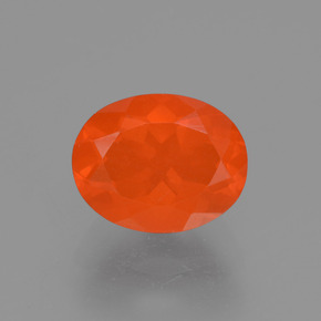 1.1ct Oval Facet Orange Fire Opal Gem for sale 1.1ct Oval Facet Orange Fire Opal Gem (ID: 432333)