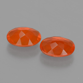 Fire Opal Gemstone in 7.9 x 6 mm Size for Sale, Fire Opal Stone in Orange Color