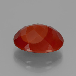 Fire Opal Gemstone in 13.7 x 11.1 mm Size for Sale, Fire Opal Stone in Orange Red Color