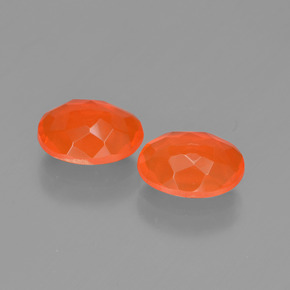 Fire Opal Gemstone in 7.3 x 5.6 mm Size for Sale, Fire Opal Stone in Orange Color