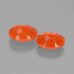 Fire Opal Gemstones in 8 x 6 mm (calibrated) Size for Sale, Fire Opal Stones in Orange Color
