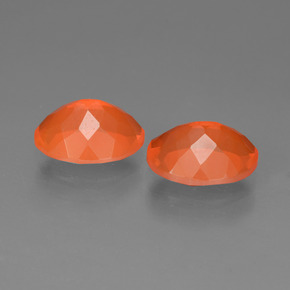 Fire Opal Gemstone in 9 x 7 mm (calibrated) Size for Sale, Fire Opal Stone in Orange Color