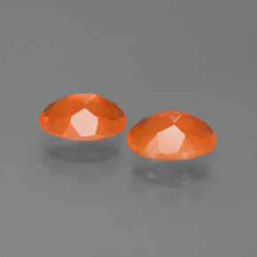 Fire Opal Gemstone in 8 x 6.2 mm Size for Sale, Fire Opal Stone in Orange Color