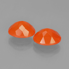 Fire Opal Gemstones in 9 x 7 mm (calibrated) Size for Sale, Fire Opal Stones in Orange Color