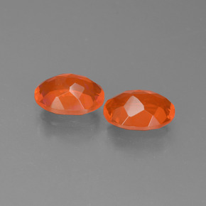Fire Opal Gemstone in 8 x 6 mm (calibrated) Size for Sale, Fire Opal Stone in Orange Color