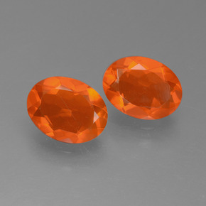 0.8ct Oval Facet Orange Fire Opal Gem for sale 0.8ct Oval Facet Orange Fire Opal Gem (ID: 450548)