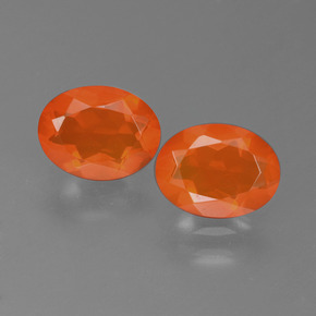 1.4ct Oval Facet Orange Fire Opal for sale thumb image of 1.4ct Oval Facet Orange Fire Opal (ID: 450549)