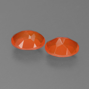 Fire Opal Gemstones in 8 x 6 mm (calibrated) Size for Sale, Fire Opal Stones in Medium Orange Color