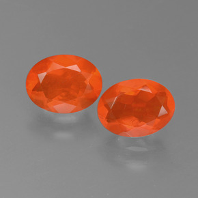 0.8ct Oval Facet Orange Fire Opal Gem for sale 0.8ct Oval Facet Orange Fire Opal Gem (ID: 450555)