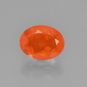 1ct Oval Facet Orange Fire Opal for sale thumb image of 1ct Oval Facet Orange Fire Opal (ID: 450627)
